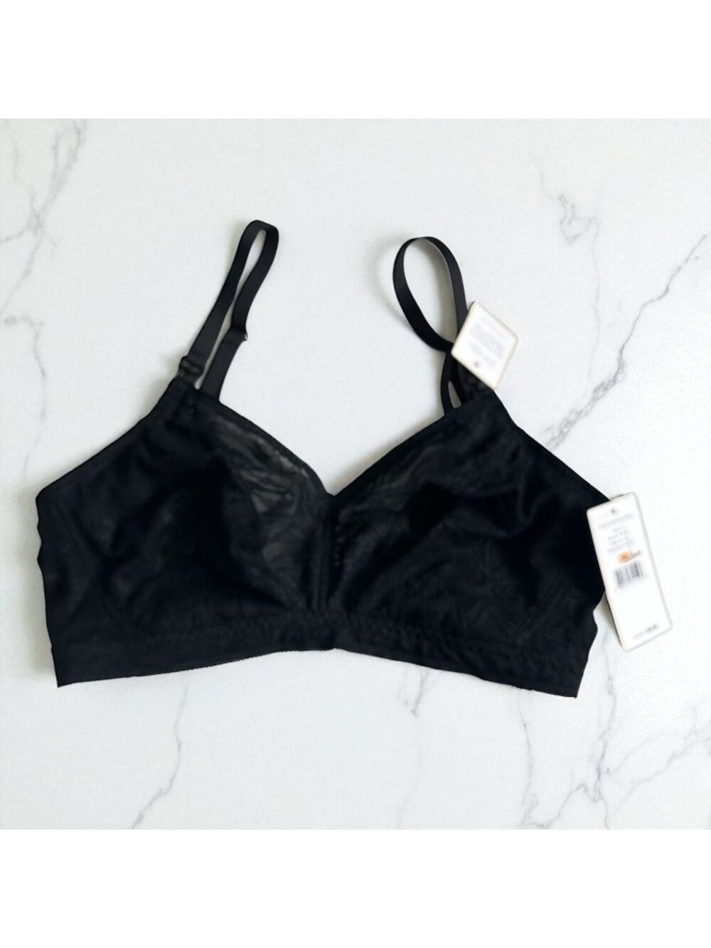 ON GOSSAMER Black Lace Maternity Bralette Size Small NEW NWT